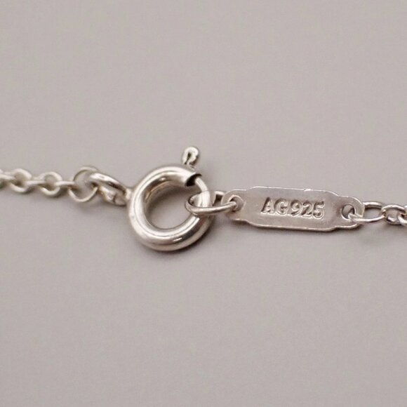 Tiffany & Co. Logo 1837 Circle Chain Necklace Pendant Ag 925 Silver 02YH711 - Picture 8 of 10